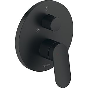 Duravit Wave finishing set WA5210012046 concealed bath mixer, diverter valve, matt black