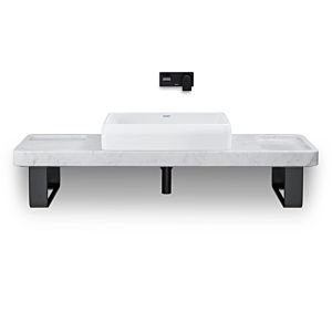 Vasque à poser Duravit Collection One 2383600079 60x40cm, sans trou de robinetterie, avec trop-plein et platelage, finition blanc brillant