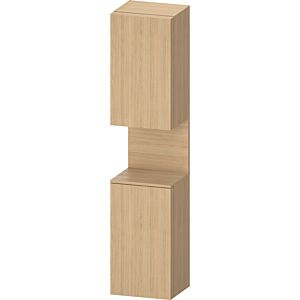 Armoire haute Duravit Qatego QA1346R30300010 40x36x1760cm, 2 portes, éclairage de niche, charnières à droite, chêne naturel