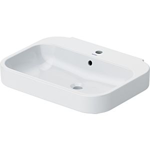 Duravit Happy D.2 Waschtisch 23166500001 65 x 50 cm, weiss, wondergliss, 1 Hahnloch
