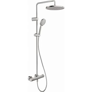 Duravit shower system 1000 TH4282008070, projection 354mm, with shower thermostat, brushed stainless steel