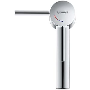 Duravit S FreshStart Circle Waschtischarmatur CE1011002010 ohne Zugstangen-Ablaufgarnitur, Ausladung 100mm, chrom Hochglanz