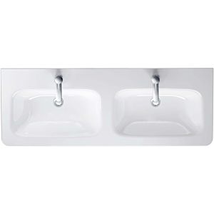 Duravit DuraStyle Doppel Waschtisch 23381300001 130 x 48 cm, weiss, wondergliss, für Möbel
