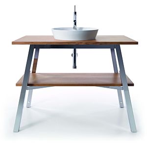 Duravit Cape Cod washbasin 23284832001 Ø 48 cm, with tap hole, without overflow, with tap island, Weiß Seidenmatt WonderGliss