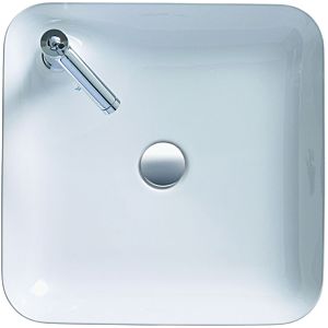 Duravit Cape Cod washbasin 2340463200 46 x 46 cm, with tap hole, without overflow, fitting island, Weiß Seidenmatt