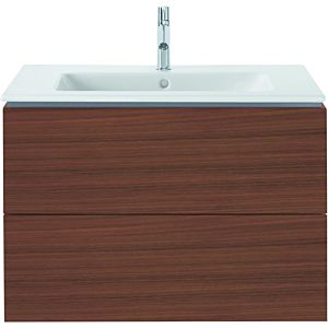 Duravit L-Cube vanity unit LC624102121 82 x 48, 2000 cm, dark walnut, 2 drawers, wall-hung