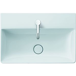 Duravit DuraSquare Handwaschbecken 07324500711 weiß wondwergliss,45x35cm,mit Hahnloch,geschliffen