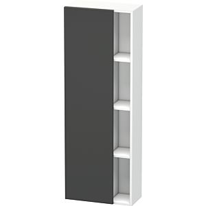 Duravit DuraStyle Hochschrank DS1238L4918 50x24x140cm, Tür links, graphit matt/weiß matt