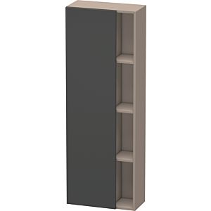Duravit DuraStyle cabinet DS1238L4943 50x24x140cm, door on the left, matt graphite / matt basalt