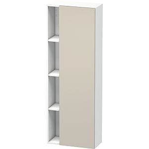 Duravit DuraStyle Hochschrank DS1238R9118 50x24x140cm, Tür rechts, taupe/weiß matt