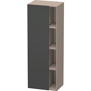 Duravit DuraStyle cabinet DS1239L4943 50x36x140cm, door on the left, matt graphite / matt basalt