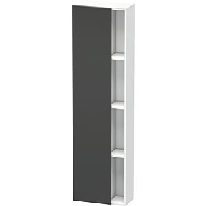 Duravit DuraStyle DS1248L4918 50x24x180cm, porte à gauche, graphite mat / blanc mat
