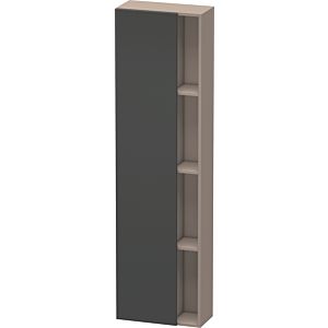 Duravit DuraStyle cabinet DS1248L4943 50x24x180cm, door on the left, matt graphite / matt basalt