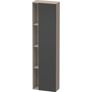 Duravit DuraStyle cabinet DS1248R4943 50x24x180cm, door on the right, matt graphite / matt basalt