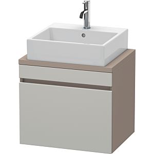 Duravit DuraStyle vasque DS530000743 60 x 47,8 cm, gris béton / basalte mat, pour console, coulissant 2000