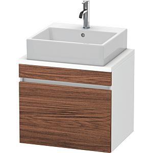 Duravit DuraStyle Waschtisch-Unterschrank DS530002118 60 x 47,8 cm, nussbaum dunkel/weiß matt, für Konsole, 1 Auszug