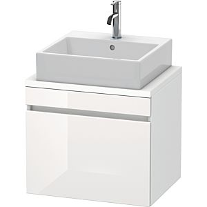 Duravit DuraStyle Waschtisch-Unterschrank DS530002218 60 x 47,8 cm, weiß hochglanz/weiß matt, für Konsole, 1 Auszug