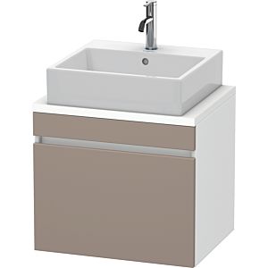 Duravit DuraStyle vasque match0 DS530004318 60 x 47,8 cm, basalte mat / blanc mat, pour console, coulissant 2000