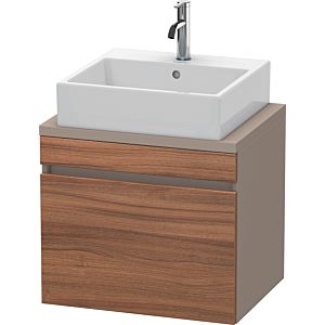 Duravit DuraStyle Waschtisch-Unterschrank DS530007943 60 x 47,8 cm, nussbaum natur/basalt matt, für Konsole, 1 Auszug