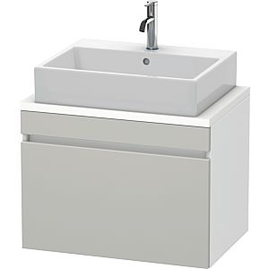 Duravit DuraStyle Waschtisch-Unterschrank DS530100718 70 x 47,8 cm, betongrau/weiß matt, für Konsole, 1 Auszug
