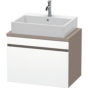 Duravit DuraStyle vanity unit DS530101843 70 x 47.8 cm, matt white / matt basalt, for console, 2000 pull-out