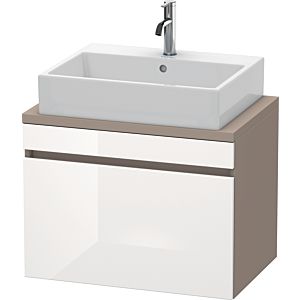 Duravit DuraStyle vanity unit DS530102243 70 x 47.8 cm, white high gloss / basalt matt, for console, 2000 pull-out
