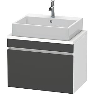 Duravit DuraStyle vanity unit DS530104918 70 x 47.8 cm, matt graphite / matt white, for console, 2000 pull-out