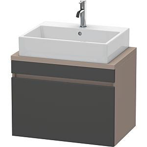 Duravit DuraStyle vanity unit DS530104943 70 x 47.8 cm, matt graphite / matt basalt, for console, 2000 pull-out