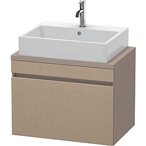 Duravit DuraStyle vasque match0 DS530107543 70 x 47,8 cm, lin / basalte mat, pour console, coulissant 2000