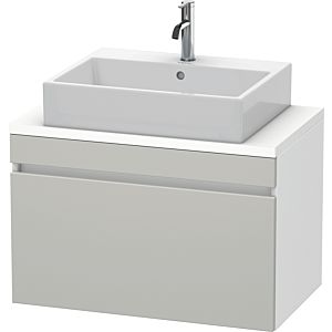 Duravit DuraStyle vasque DS530200718 80 x 47,8 cm, gris béton / blanc mat, pour console, coulissant 2000