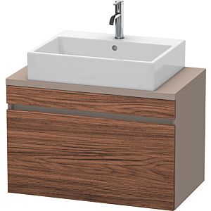 Duravit DuraStyle vasque DS530202143 80 x 47,8 cm, noyer foncé / basalte mat, pour console, coulissant 2000