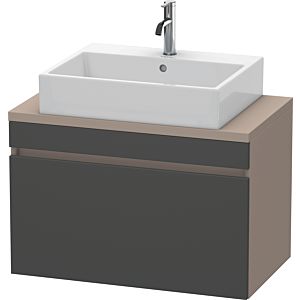Duravit DuraStyle vasque match0 DS530204943 80 x 47,8 cm, graphite mat / basalte mat, pour console, coulissant 2000