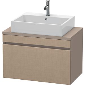 Duravit DuraStyle vanity unit DS530207543 80 x 47.8 cm, linen / matt basalt, for console, 2000 pull-out