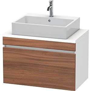 Duravit DuraStyle Waschtisch-Unterschrank DS530207918 80 x 47,8 cm, nussbaum natur/weiß matt, für Konsole, 1 Auszug