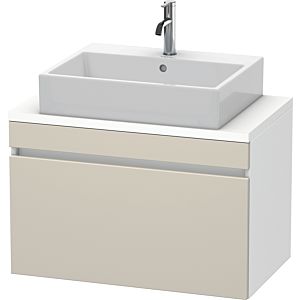Duravit DuraStyle vanity unit DS530209118 80 x 47.8 cm, taupe / matt white, for console, 2000 pull-out
