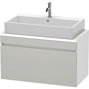 Duravit DuraStyle vasque DS530300718 90 x 47,8 cm, gris béton / blanc mat, pour console, coulissant 2000