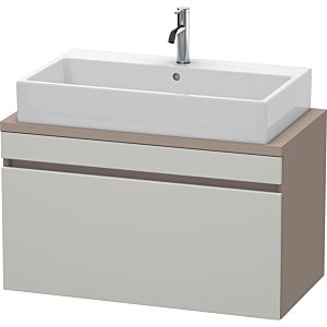 Duravit DuraStyle vasque match0 DS530300743 90 x 47,8 cm, gris béton / basalte mat, pour console, coulissant 2000