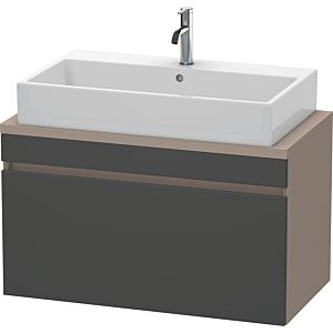 Duravit DuraStyle vasque match0 DS530304943 90 x 47,8 cm, graphite mat / basalte mat, pour console, coulissant 2000