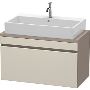 Duravit DuraStyle vasque match0 DS530309143 90 x 47,8 cm, taupe / basalte mat, pour console, coulissant 2000