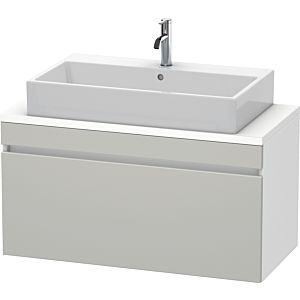 Duravit DuraStyle vasque DS530400718 100 x 47,8 cm, gris béton / blanc mat, pour console, coulissant 2000