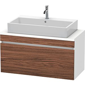 Duravit DuraStyle Waschtisch-Unterschrank DS530402118 100 x 47,8 cm, nussbaum dunkel/weiß matt, für Konsole, 1 Auszug
