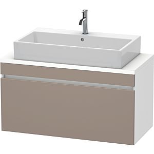 Duravit DuraStyle vanity unit DS530404318 100 x 47.8 cm, basalt matt / white matt, for console, 2000 pull-out