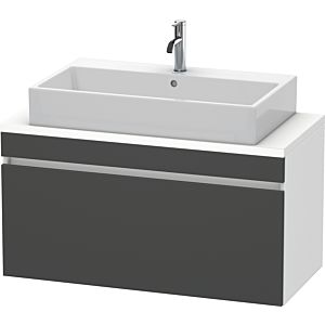Duravit DuraStyle vanity unit DS530404918 100 x 47.8 cm, matt graphite / matt white, for console, 2000 pull-out
