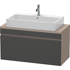 Duravit DuraStyle vasque match0 DS530404943 100 x 47,8 cm, graphite mat / basalte mat, pour console, coulissant 2000
