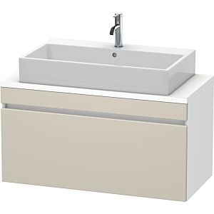 Duravit DuraStyle vanity unit DS530409118 100 x 47.8 cm, taupe / matt white, for console, 2000 pull-out