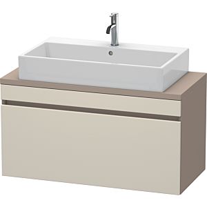 Duravit DuraStyle vasque DS530409143 100 x 47,8 cm, taupe / basalte mat, pour console, coulissant 2000