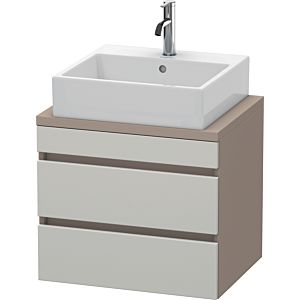 Duravit DuraStyle vasque DS530500743 60 x 47,8 cm, gris béton / basalte mat, pour console, 2 tiroirs
