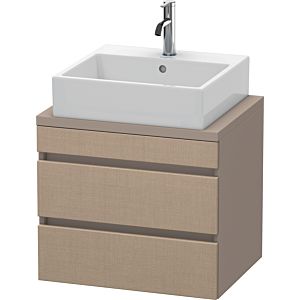 Duravit DuraStyle vanity unit DS530507543 60 x 47.8 cm, linen / matt basalt, for console, 2 drawers