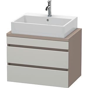 Duravit DuraStyle vasque DS530600743 70 x 47,8 cm, gris béton / basalte mat, pour console, 2 tiroirs