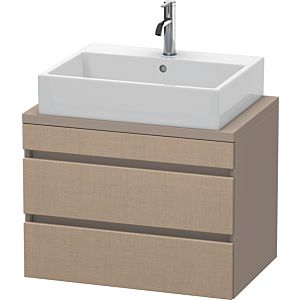 Duravit DuraStyle vasque DS530607543 70 x 47,8 cm, lin / basalte mat, pour console, 2 tiroirs